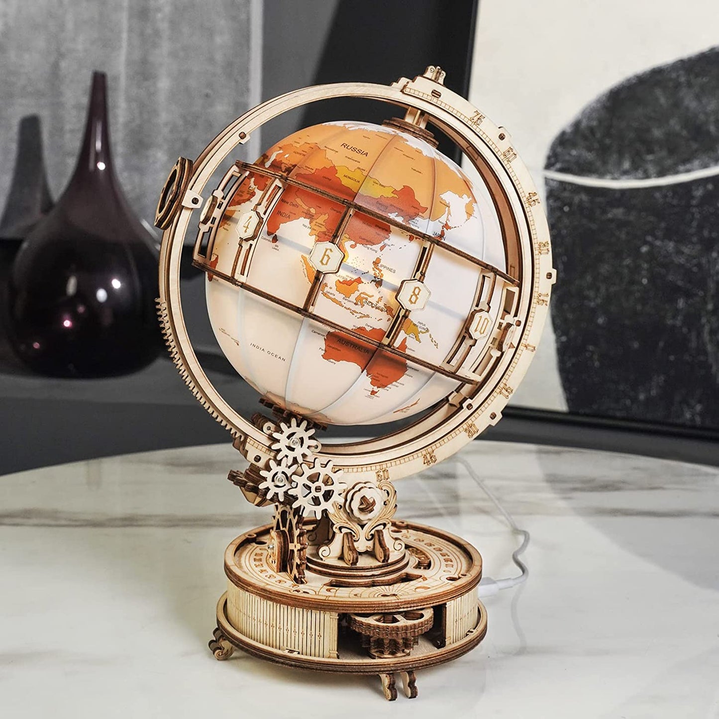 Luminous Globe 3D Wooden 180PCS Model