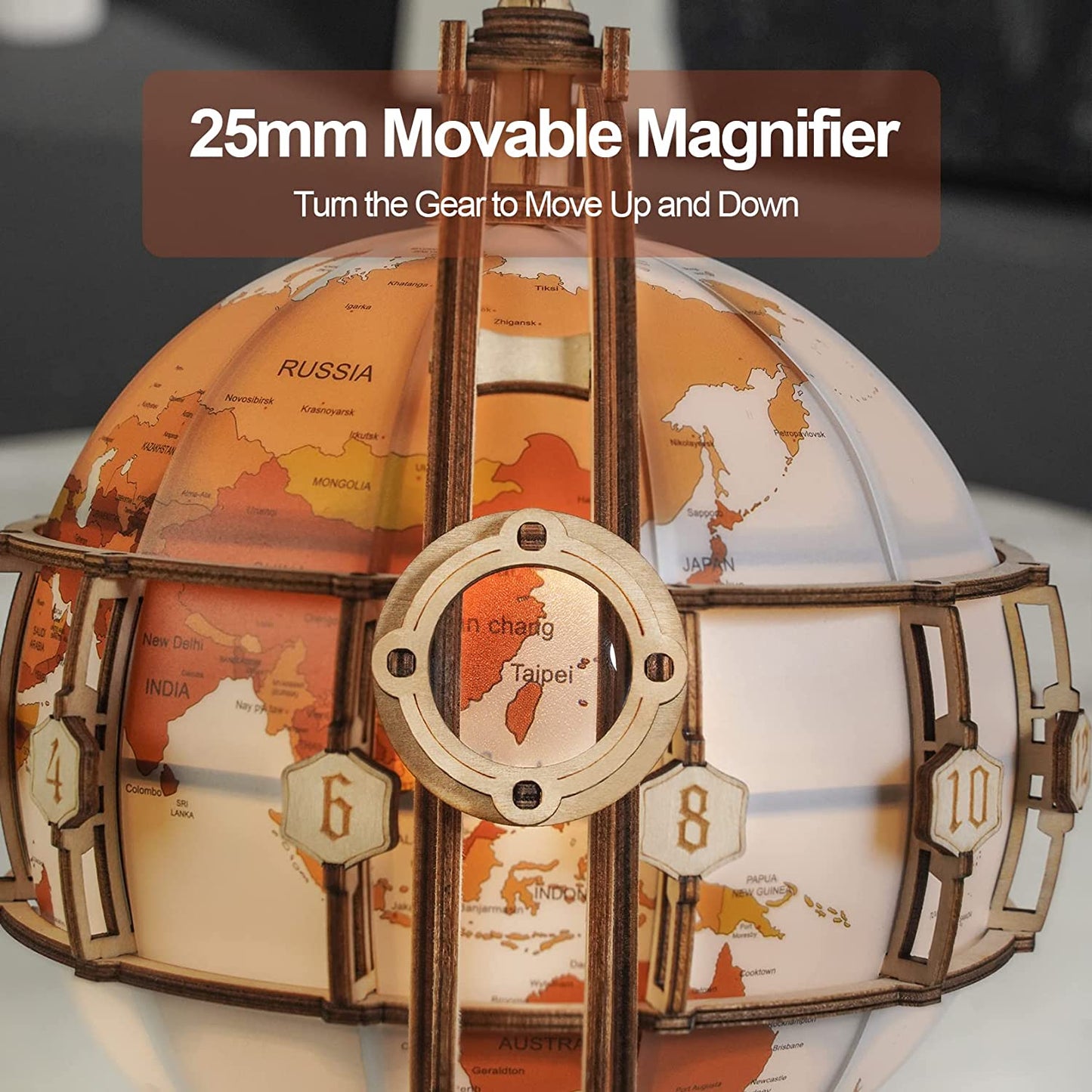 Luminous Globe 3D Wooden 180PCS Model