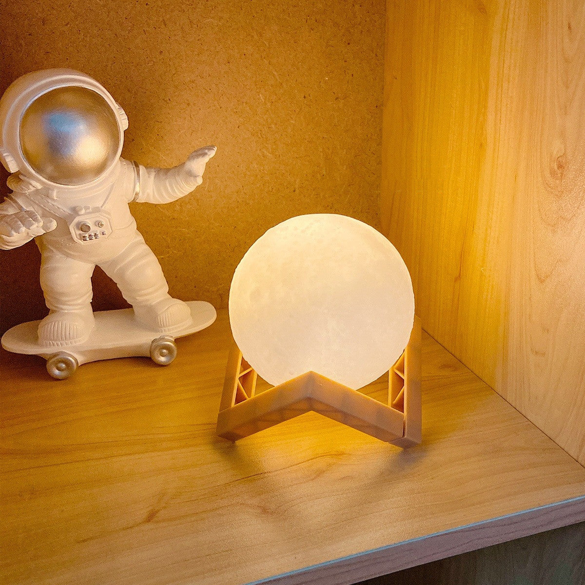 3D Rechargeable Moon Lamp LED Touch Switch Night Light