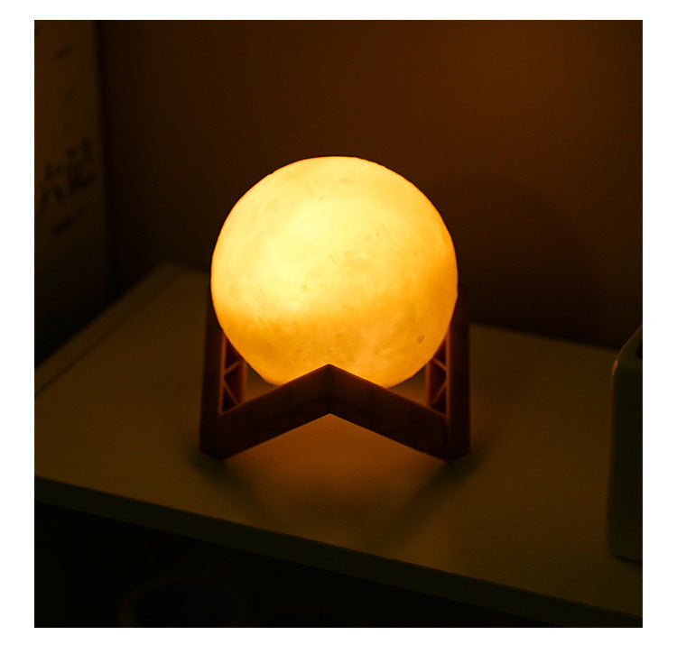 3D Rechargeable Moon Lamp LED Touch Switch Night Light